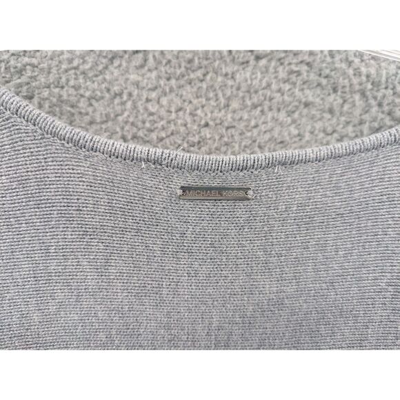 NWT Michael by Michael Kors Pearl Heather Gray Women's 1X Tunic Sweater - Picture 14 of 16